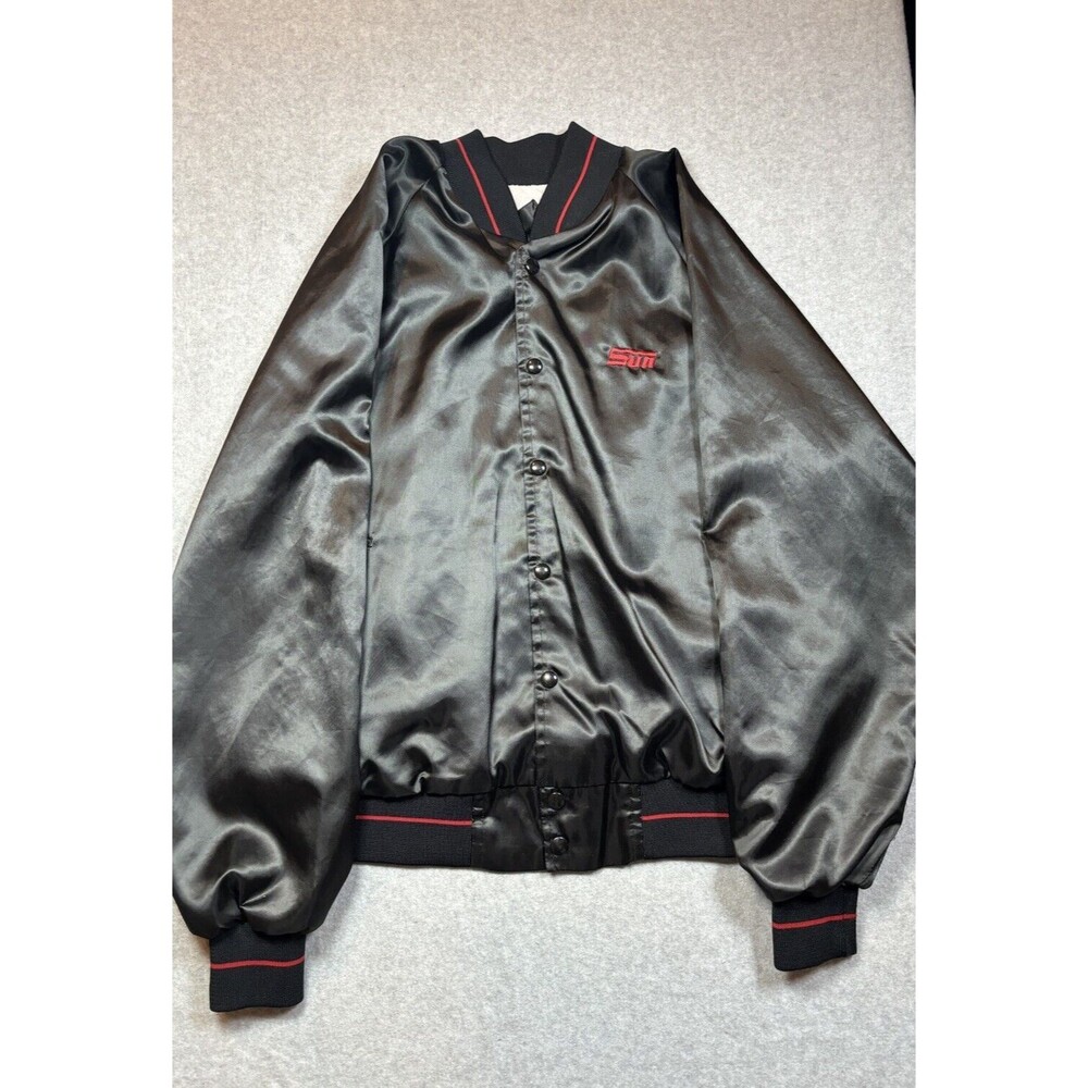VNTG Horizon‎ Sportswear Sun Mechanic Jacket Nylon Sz Large USA Bomber Jacket